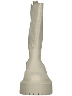 Leren laarzen beige
