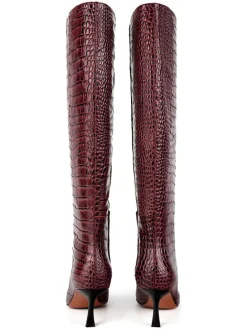Leren laarzen bordeaux