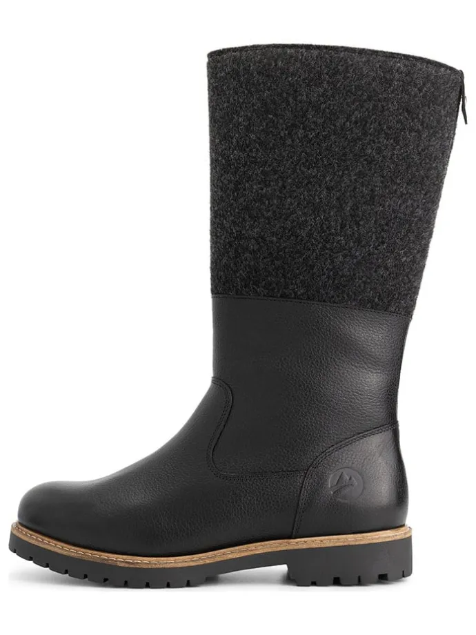 Leren laarzen "Skive" zwart
