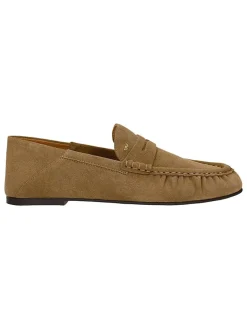Leren mocassins beige
