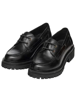 Leren mocassins "Iridea" zwart