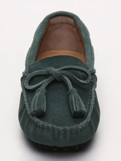 Leren mocassins 