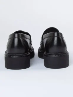 Leren mocassins zwart