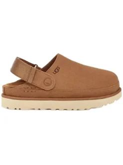 Leren pantoffels "Goldenstar" lichtbruin