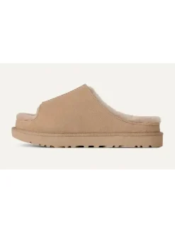 Leren pantoffels "Greenport" beige