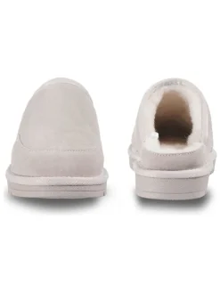 Leren pantoffels "Hupsu" crème
