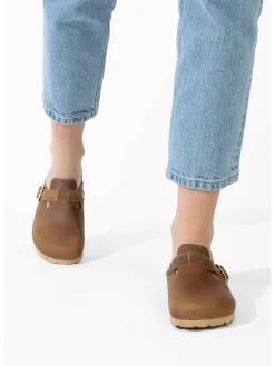 Leren pantoffels 