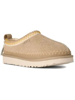 Leren pantoffels "Tasman Biarritz" beige