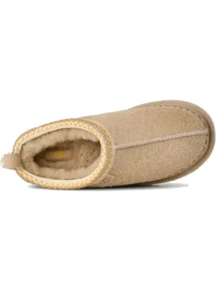 Leren pantoffels "Tasman Biarritz" beige