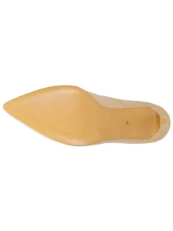 Leren pumps beige