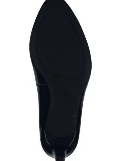 Leren pumps donkerblauw