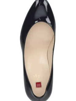 Leren pumps donkerblauw