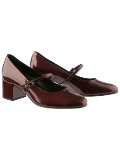 Leren pumps 