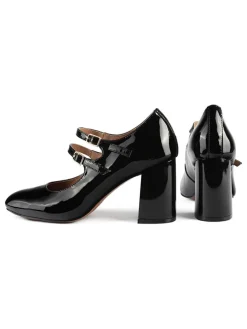 Leren pumps 
