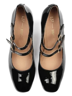 Leren pumps 
