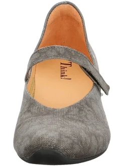 Leren pumps grijs