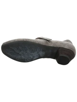 Leren pumps grijs