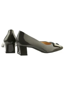 Leren pumps "Hannah" antraciet