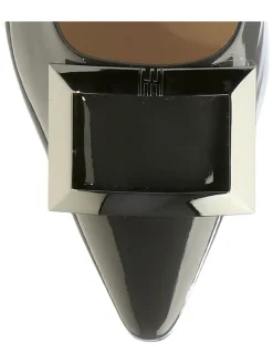 Leren pumps "Holly" antraciet