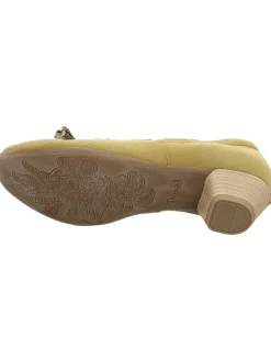 Leren pumps kaki