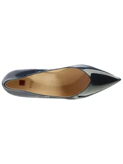 Leren pumps "Margot" donkerblauw