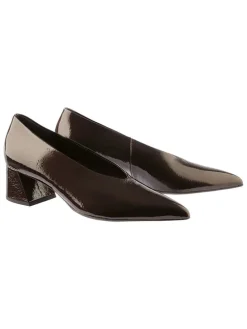 Leren pumps 