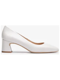 Leren pumps wit