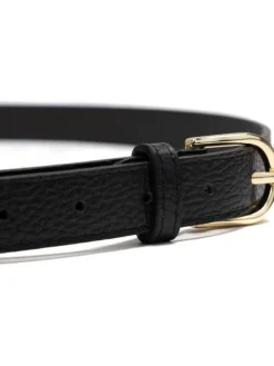 Leren riem "Avanti" zwart - (L)100 cm