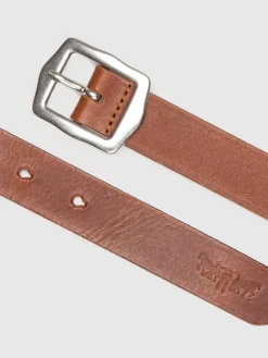 Leren riem lichtbruin