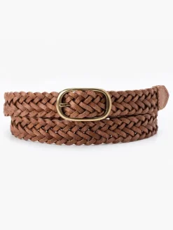 Leren riem lichtbruin
