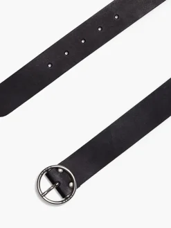 Leren riem zwart