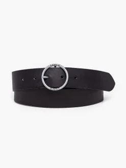 Leren riem zwart