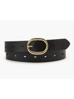 Leren riem zwart
