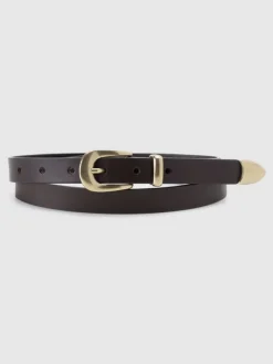 Leren riem zwart
