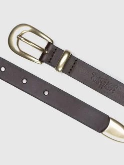 Leren riem zwart