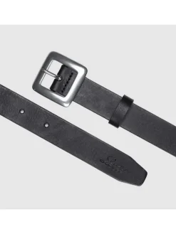 Leren riem zwart