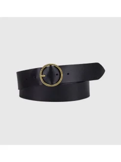 Leren riem zwart