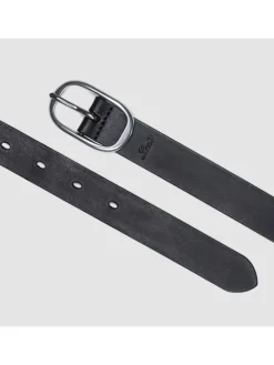 Leren riem zwart
