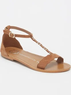 Leren sandalen 