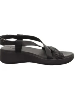 Leren sandalen "Easy" zwart