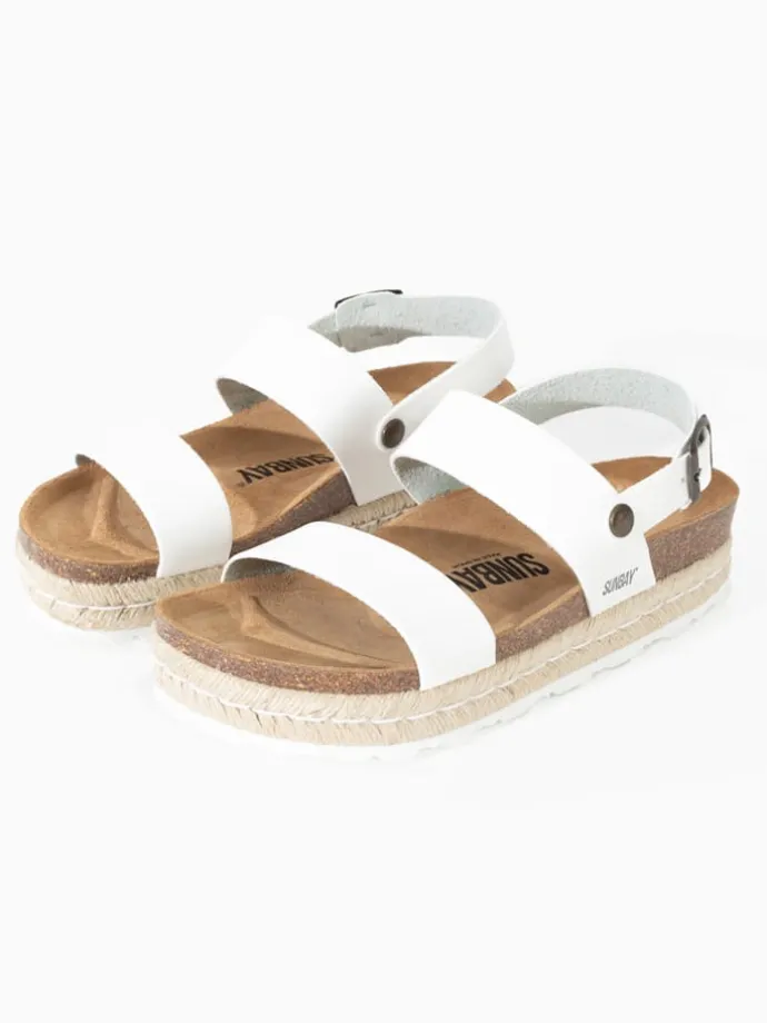 Leren sandalen "Kalmie" wit