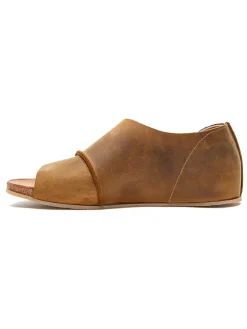 Leren sandalen lichtbruin