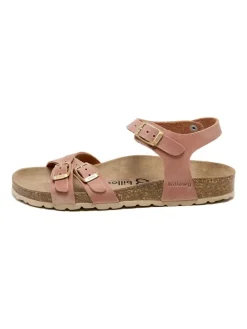 Leren sandalen lichtroze
