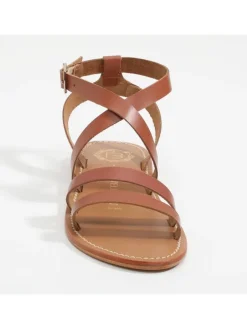 Leren sandalen "Malini" camel