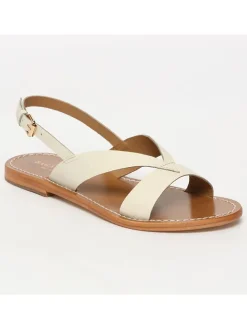 Leren sandalen "Oceana" crème