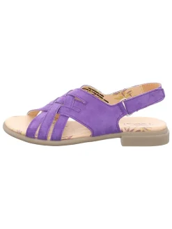 Leren sandalen paars