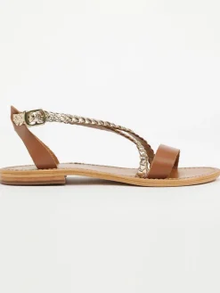 Leren sandalen 