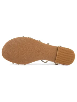 Leren sandalen "Rendezvous At Sunset" goudkleurig