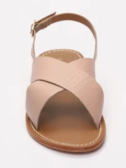 Leren sandalen "Sibella" beige