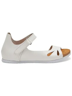 Leren sandalen wit